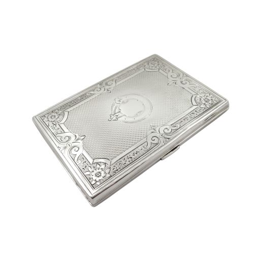 Antique Victorian Sterling Silver Aide Memoire / Card Case 1870
