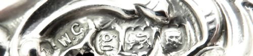 fig 1. Antique Edwardian Sterling Silver Photo Frame 1902