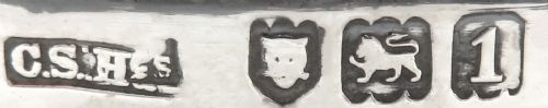 fig 1. Antique Edwardian Sterling Silver 'Animals' Wine Coaster 1906