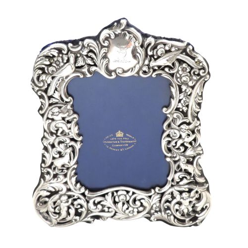 Antique Victorian Sterling Silver 8" Photo Frame 1897