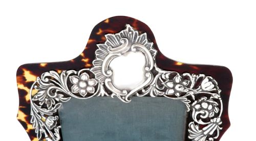 fig 1. Antique Victorian Sterling Silver & Tortoiseshell 8