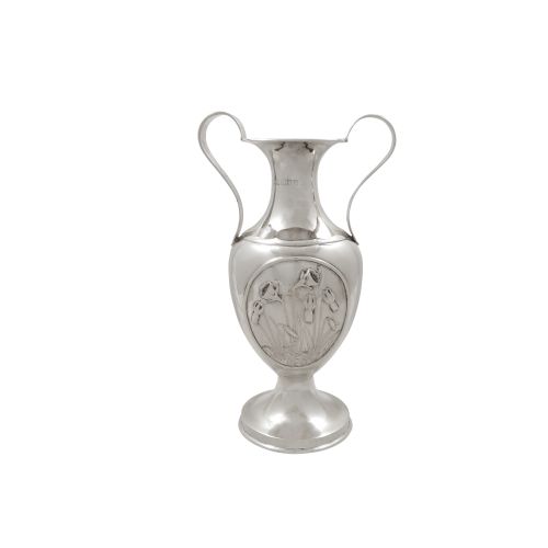 Antique Sterling Silver 'Daffodils' Vase / Urn 1912
