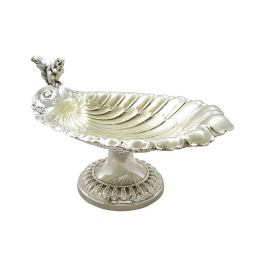 Antique Edwardian Silver Plated Squirrel Nut Dish / Bowl