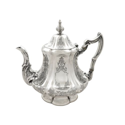 Antique Victorian Sterling Silver Teapot 1850