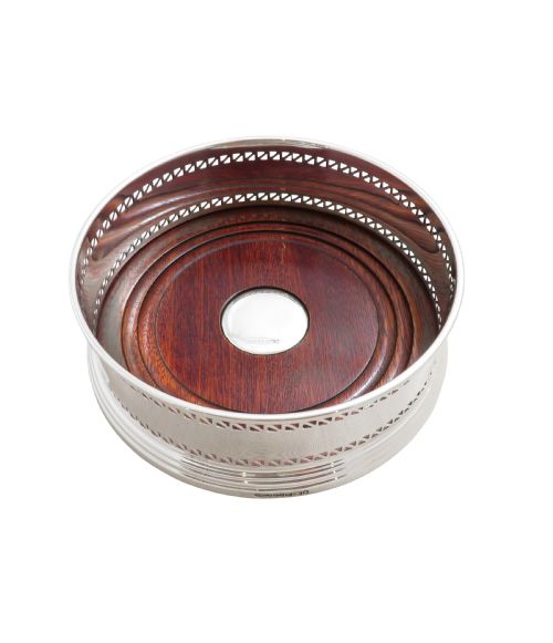 fig 1. Pair of Sterling Silver Wine/Champagne Coasters