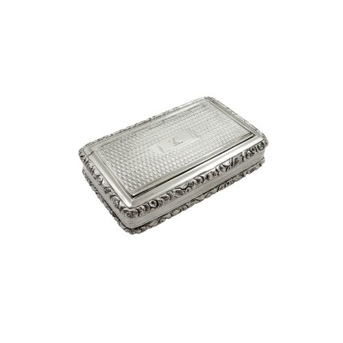 Antique Georgian Sterling Silver Snuff Box 1821
