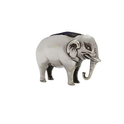 Antique Edwardian Sterling Silver 'Elephant' Pin Cushion 1905