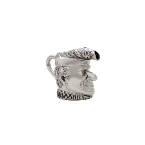 Antique Victorian Sterling Silver 'Mr. Punch' Jug 1894