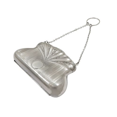 Antique George V Sterling Silver Purse 1915