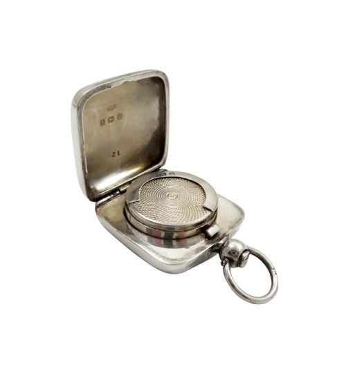 fig 1. Antique George V Sterling Silver Sovereign Case 1913