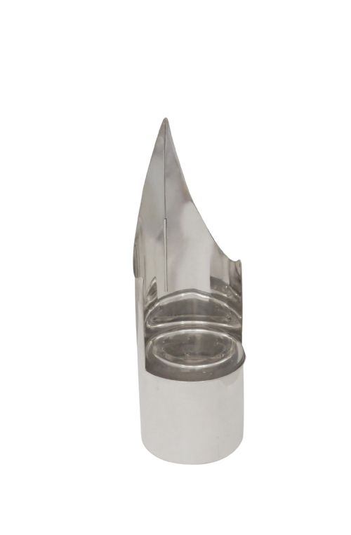 ANTIQUE VICTORIAN STERLING SILVER NOVELTY ' PEN NIB' INKWELL 1893 - ADDITIONAL PHOTO 4