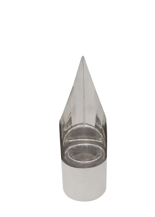 ANTIQUE VICTORIAN STERLING SILVER NOVELTY ' PEN NIB' INKWELL 1893 - ADDITIONAL PHOTO 6