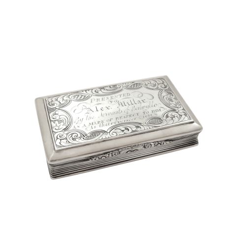 Antique Victorian Sterling Silver Snuff Box 1846 - Balwyllo, Angus
