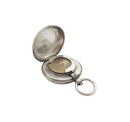 ANTIQUE VICTORIAN STERLING SILVER SOVEREIGN CASE 1900 - ADDITIONAL PHOTO 4