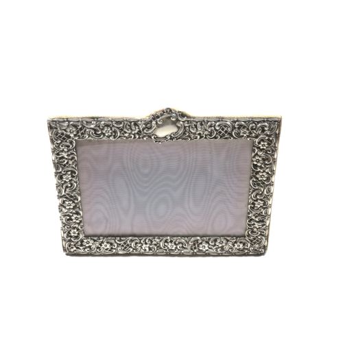 Antique Victorian Sterling Silver Landscape Photo Frame 1897