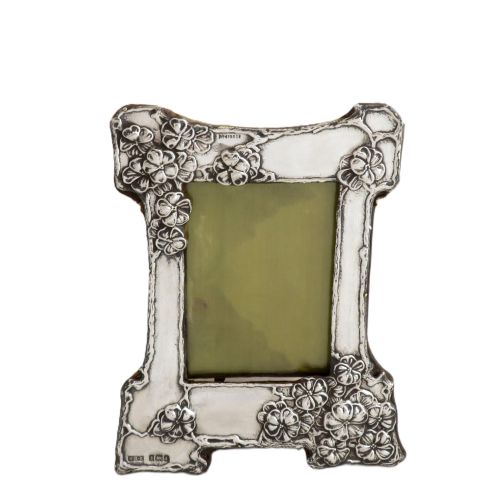 Antique Art Nouveau Sterling Silver Photo Frame 1903