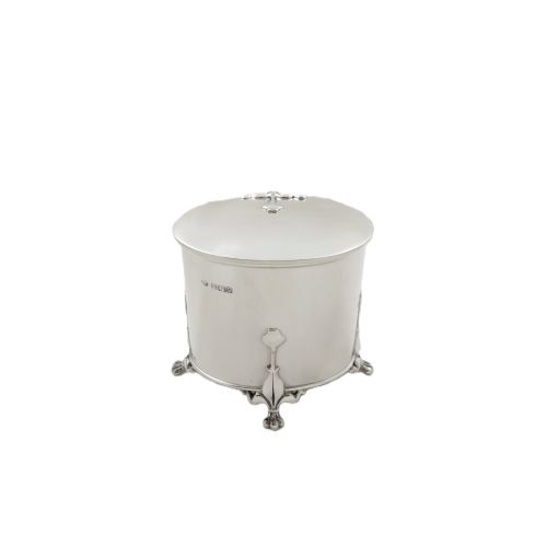 Antique Art Nouveau Sterling Silver Caddy 1908
