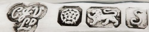fig 1. Pair of Vintage Sterling Silver Wine / Champagne Coasters