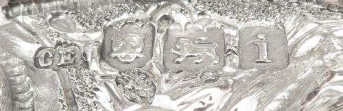 fig 1. Pair of Antique Edwardian Sterling Silver Dishes / Bowls 1904