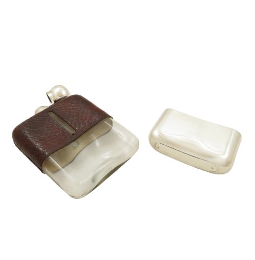 fig 1. Antique Sterling Silver & Crocodile Leather 6