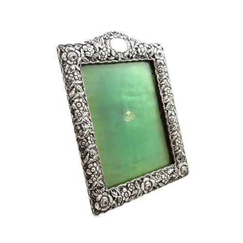 Antique Victorian Sterling Silver 10" Photo Frame 1899