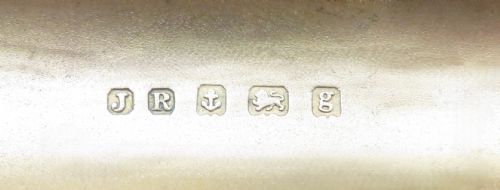 fig 1. Antique Edwardian Sterling Silver 4 Tube Cigar Case 1906