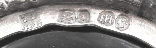 fig 1. Antique Victorian Sterling Silver Mustard Pot 1847