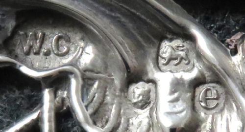 fig 1. Antique Late Victorian Sterling Silver 'Cherubs' Photo Frame 1900