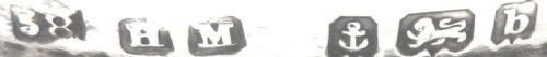 fig 1. Antique Edwardian Sterling Silver Triple Photo Frame 1901
