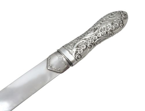 ANTIQUE VICTORIAN STERLING SILVER PAGE TURNER 1890 - ADDITIONAL PHOTO 3