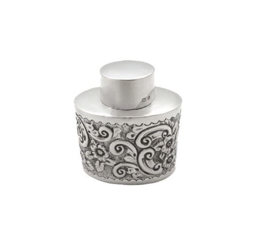 ANTIQUE VICTORIAN STERLING SILVER CADDY 1899 - ADDITIONAL PHOTO 6