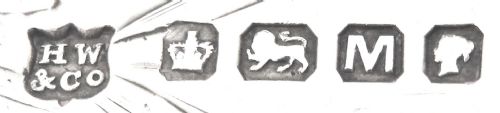 fig 1. Antique Victorian Sterling Silver 3 Piece Christening Set 1879