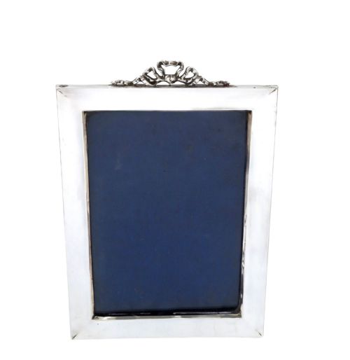 ANTIQUE GEORGE V STERLING SILVER 'BOWRIBBON' 7 PHOTO FRAME 1912 - ADDITIONAL PHOTO 6
