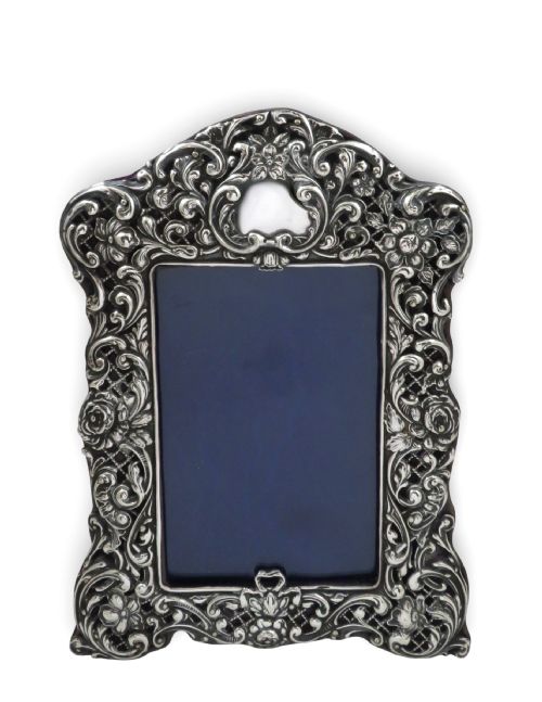 ANTIQUE VICTORIAN STERLING SILVER 9 12 PHOTO FRAME 1903 - ADDITIONAL PHOTO 8