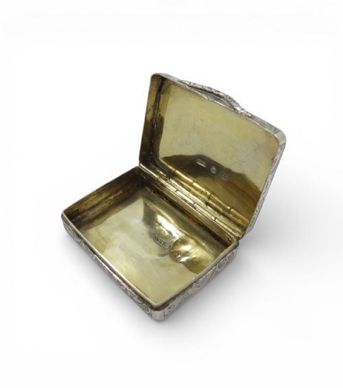 ANTIQUE VICTORIAN STERLING SILVER SNUFF PILL BOX 1860 - ADDITIONAL PHOTO 2