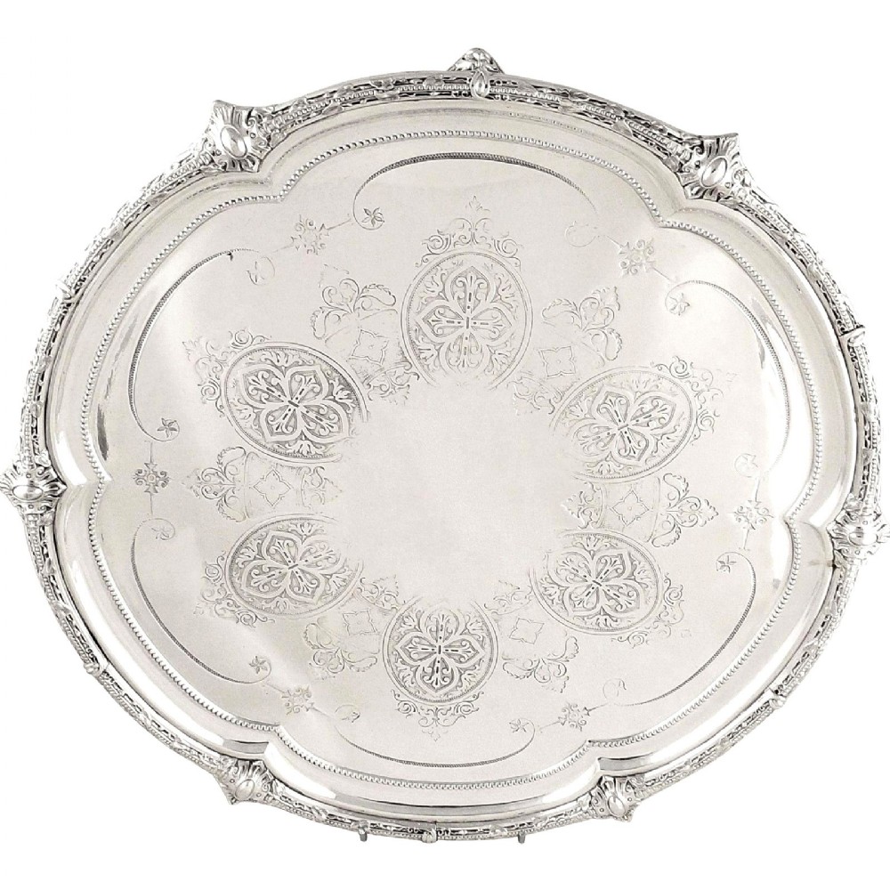 Huge Antique Silver Plated 15
