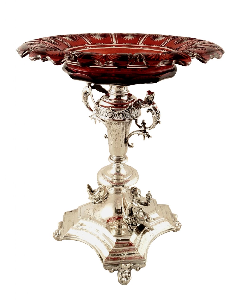 Antique Austrian Silver & Glass 13