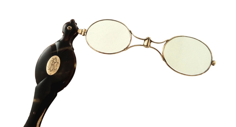 Pair of Antique Gold & Tortoiseshell Lorgnettes c1880 View IV
