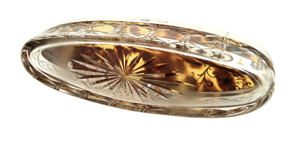 Antique Sterling Silver & Tortoiseshell Vanity Jar - Mappin & Webb 1919 View IV