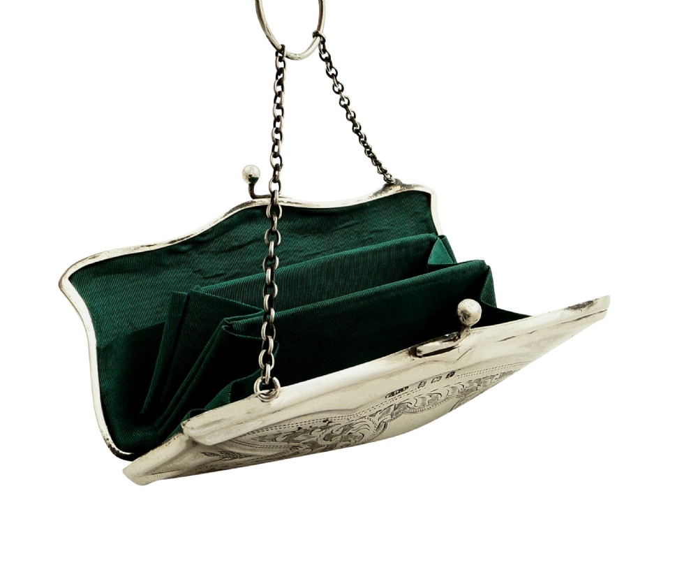 Antique Sterling Silver Purse 1916 View IV