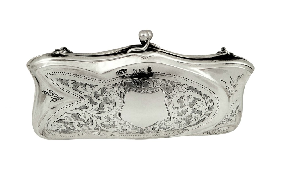 Antique Sterling Silver Purse 1916 View VI