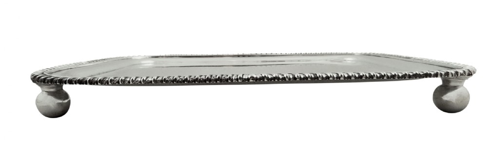 Antique Georgian Sterling Silver Tray - Newcastle 1814 View II