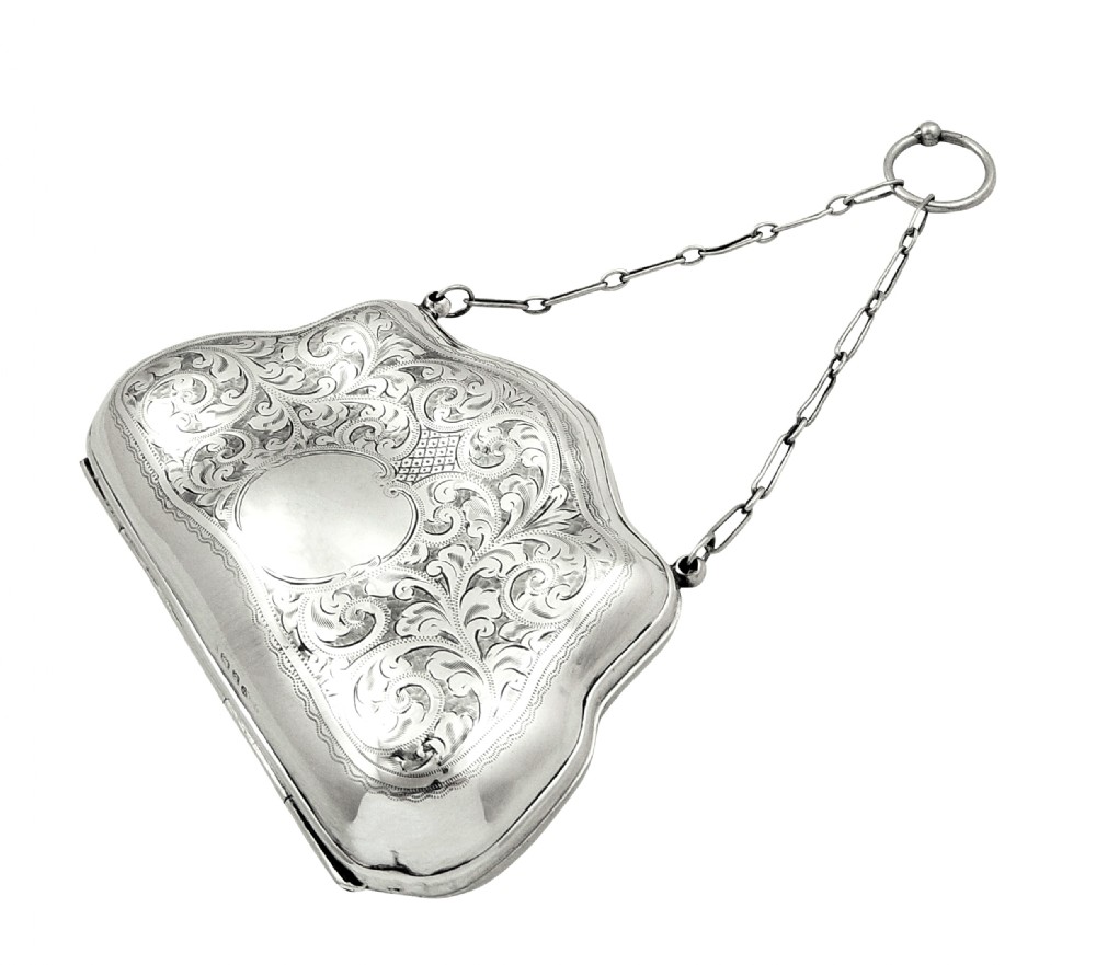 Antique Sterling Silver Purse 1918 View IX