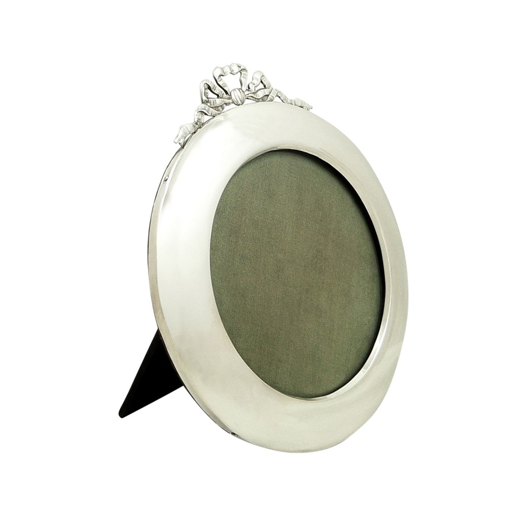 Antique Sterling Silver 'Bow/Ribbon' Photo Frame 1912