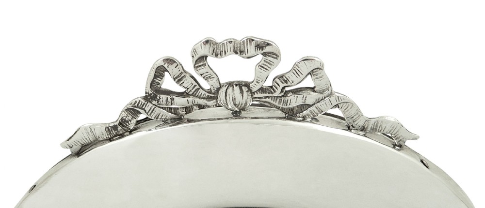 Antique Sterling Silver 'Bow/Ribbon' Photo Frame 1912 View V