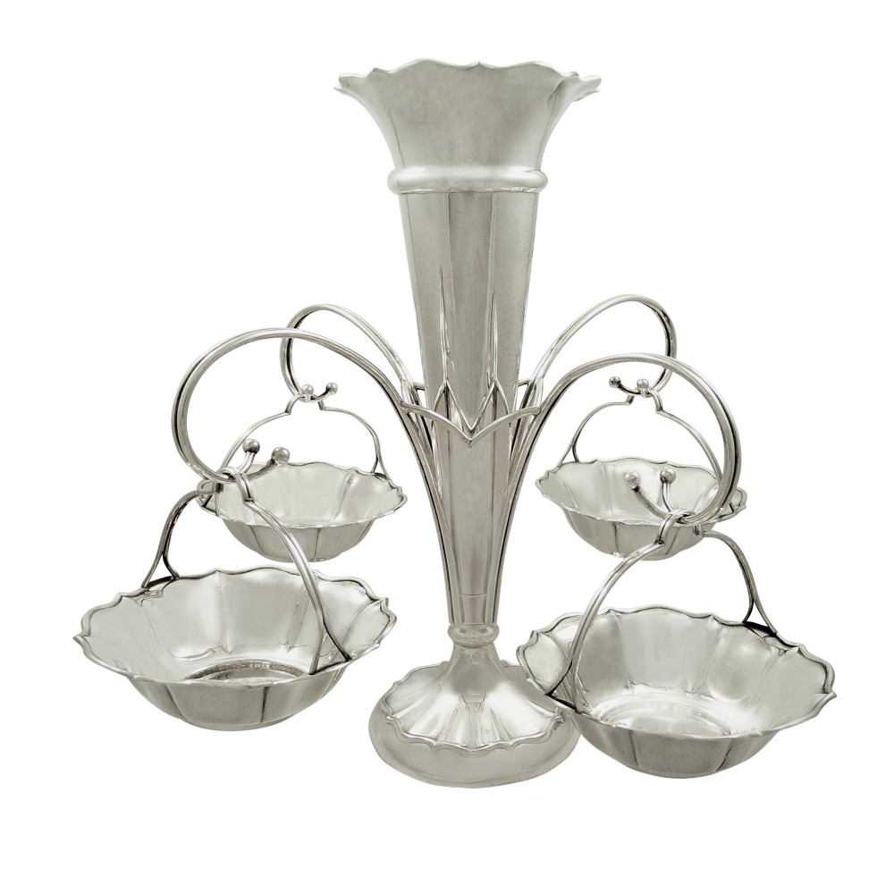 Antique Sterling Silver 4 Arm Epergne / Centrepiece 1911