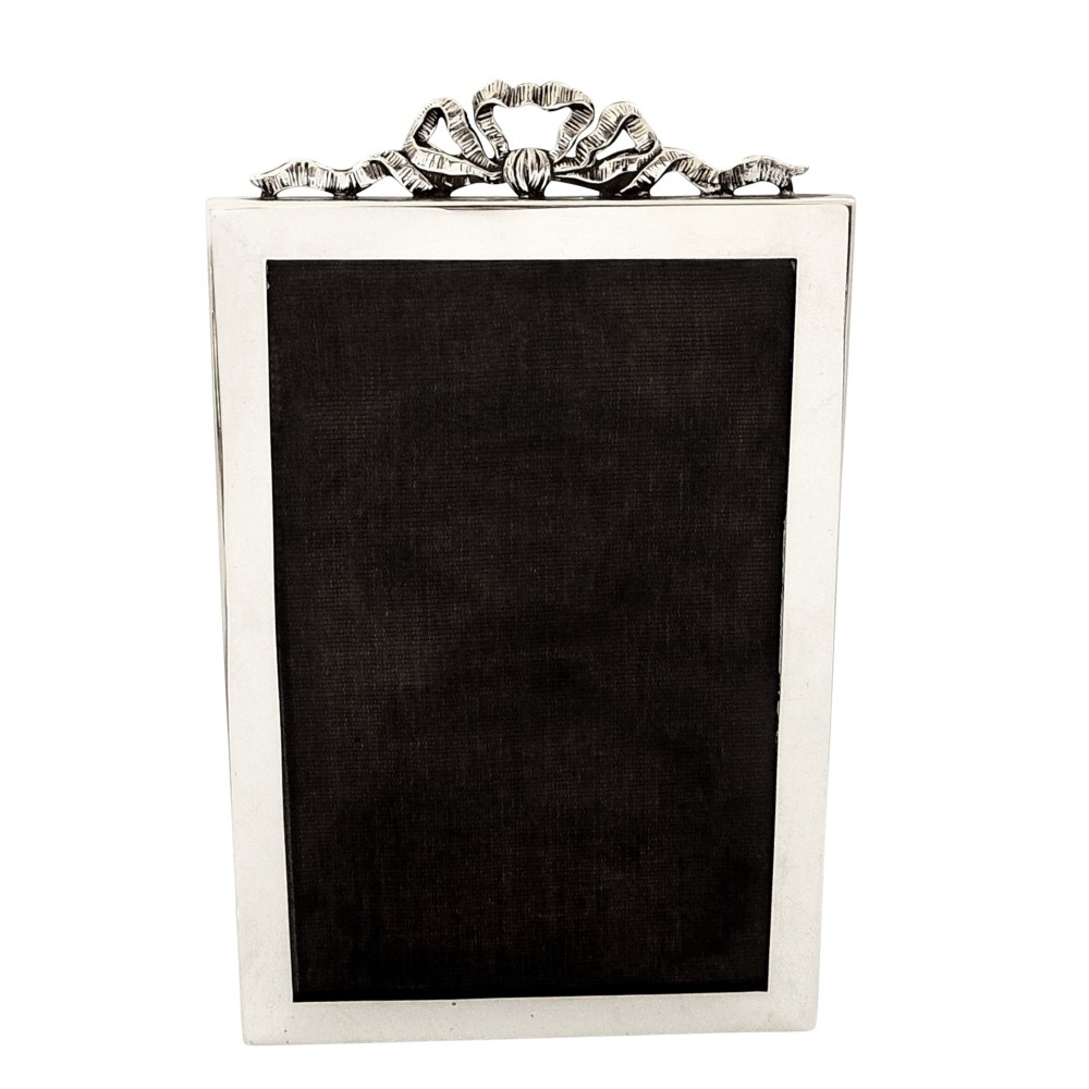 Antique Sterling Silver 'Bow/Ribbon' Photo Frame 1925
