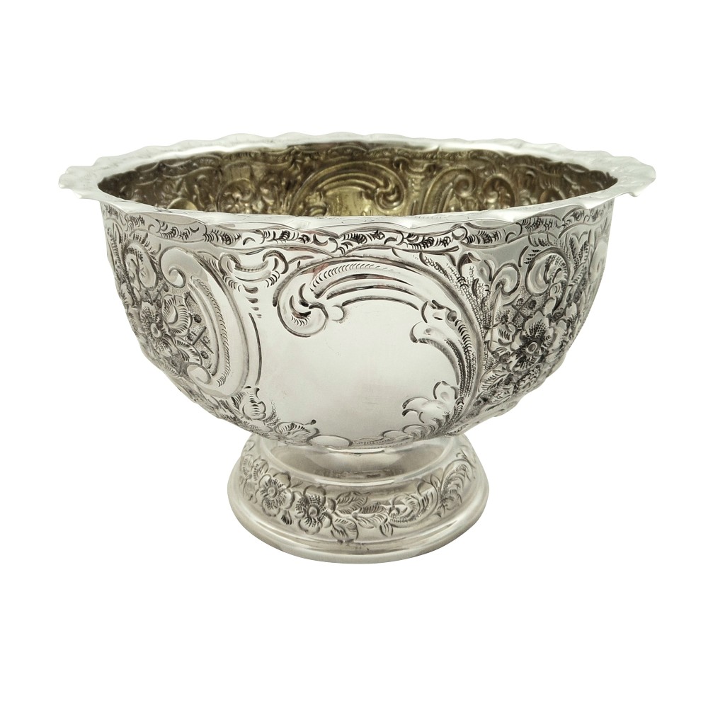 Antique Edwardian Sterling Silver Presentation Bowl 1903