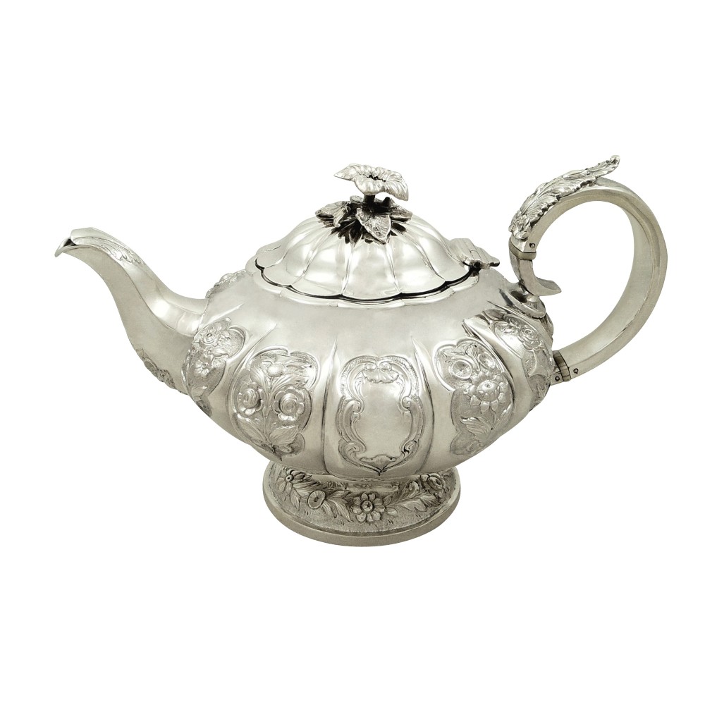 Antique William IV Sterling Silver Teapot 1836