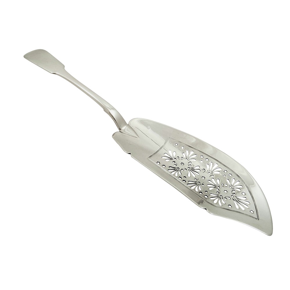 Antique William IV Irish Sterling Silver Fish Slice - Dublin 1836